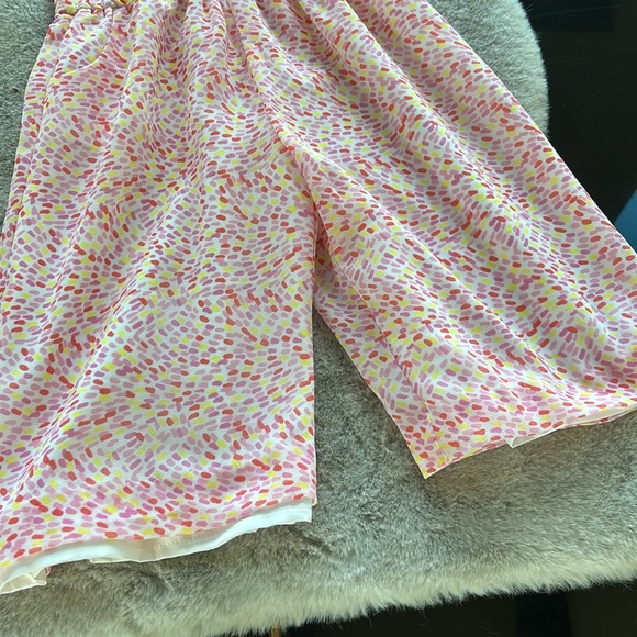 JANIE & JACK EUC pink, yellow, purple confetti print, elastic waist jumper 2T - Picture 3 of 6